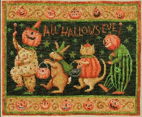 Halloween march cross stitch - halloween,