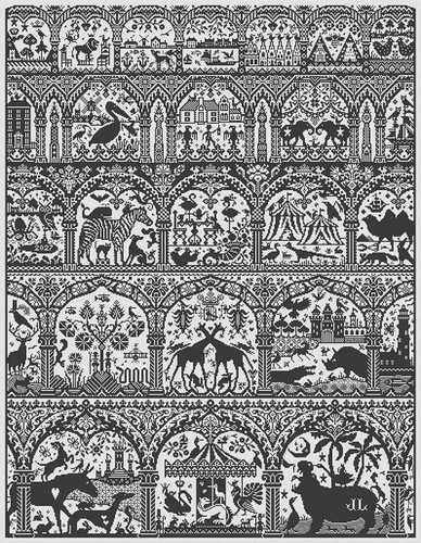 Saga cross stitch pattern - cross,