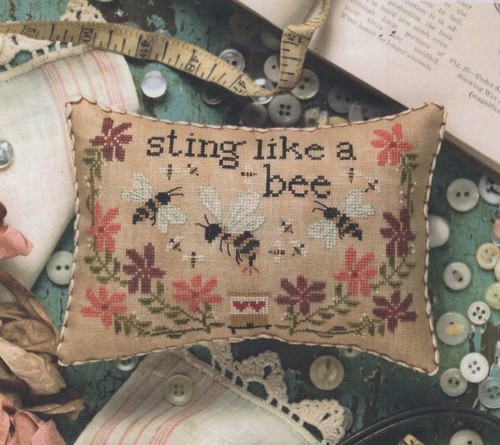 Honey bee cushion cross - honey,