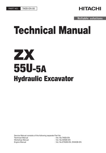 Hitachi zx55u escavatore - zx55u-5a,