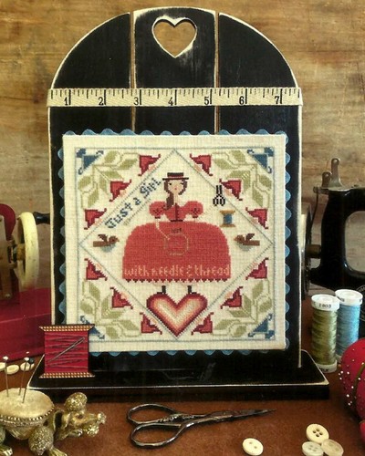 Just girl cross stitch - a,