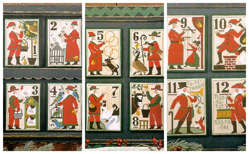 Set cross stitch patterns - set,