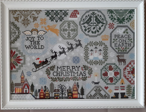 Holiday quaker cross - holiday, stitch