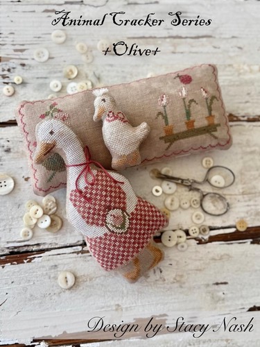 Olive cross stitch pattern - olive,