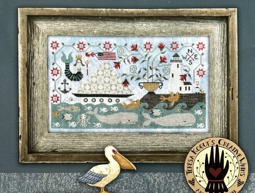 Seaworthy sampler cross stitch - sampler,