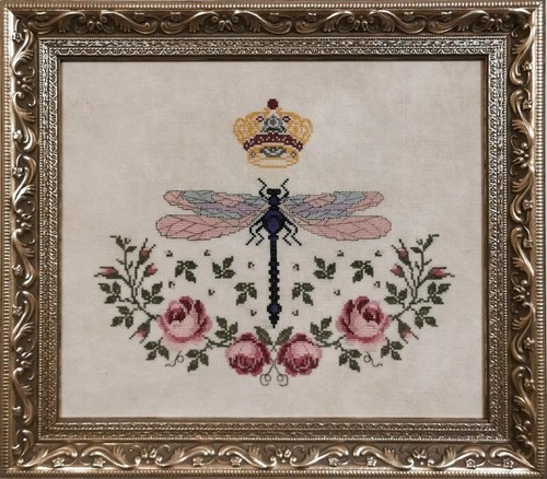 Dragon queen cross stitch - queen,