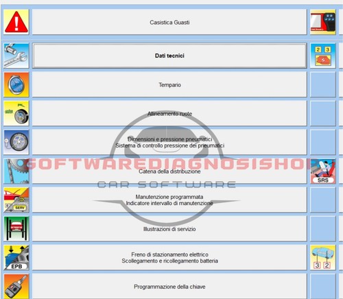 Banca dati auto italiano - dati,