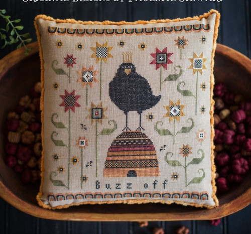 Buzz off cross stitch - cross, pattern