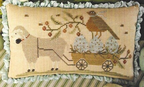 Welcome spring cross stitch - cross,