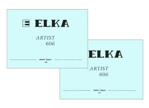 Elka artist 606 service - service, manual