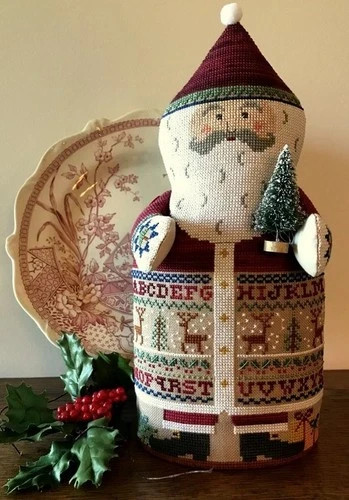 Sampler santa cross stitch - sampler,