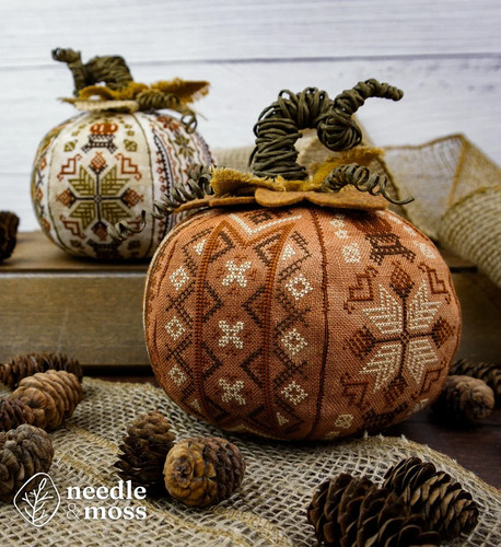 Hello pumpkin cross - cross, stitch