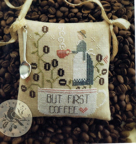 Coffe first cross stitch - coffe,