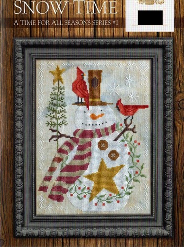 Snowman seasons sampler - sampler, cross
