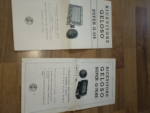 Geloso manuale servizio - servizio, e