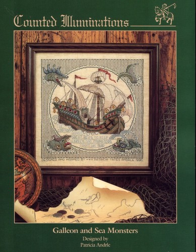 Galleon and sea monsters - and,