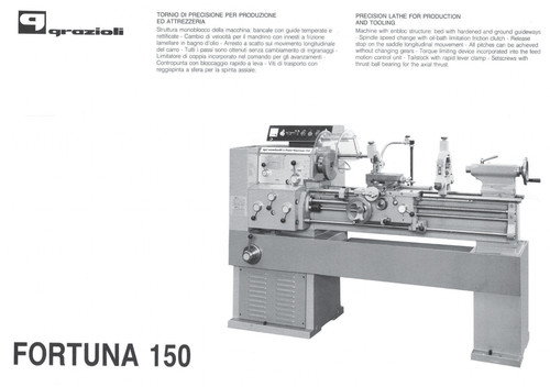Grazioli fortuna 150 tornio - grazioli,
